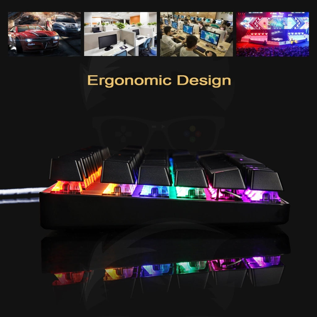 Sades K10 Led Backlit Wired Usb Mechanical Gaming Keyboard