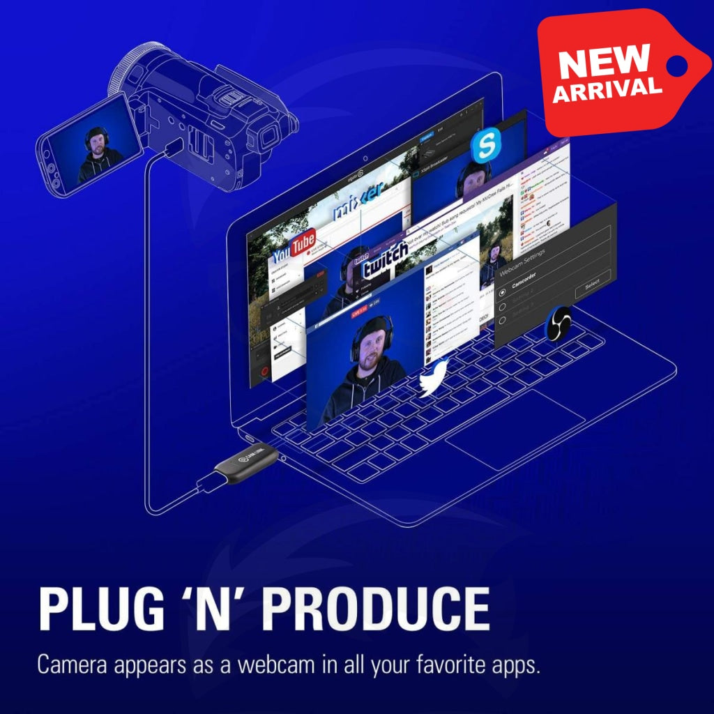 Elgato Cam Link 4K - Live Streaming & Recording USB 3.0