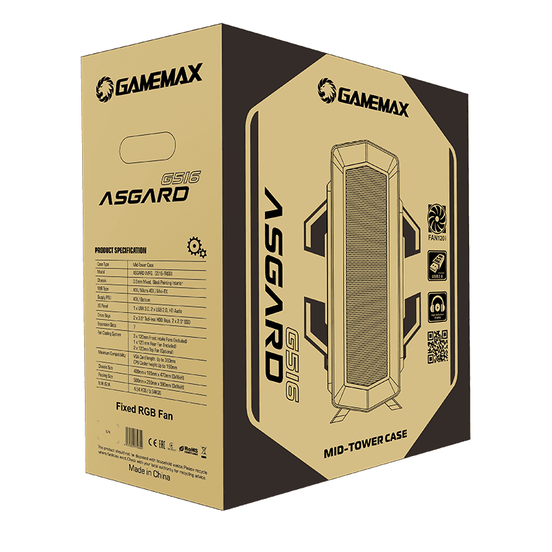 GAMEMAX Asgard FRGB G516 GAMING CASE
