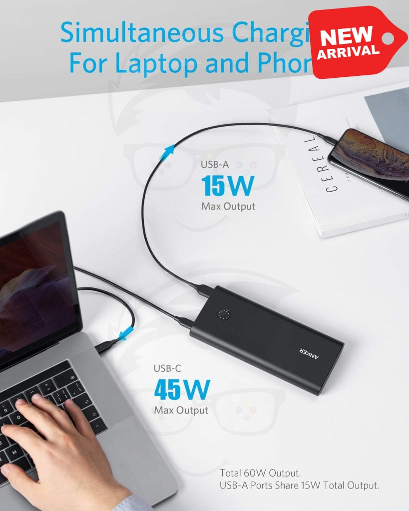 Anker PowerCore+ 26800mAh PD 45W with 60W PD Charger