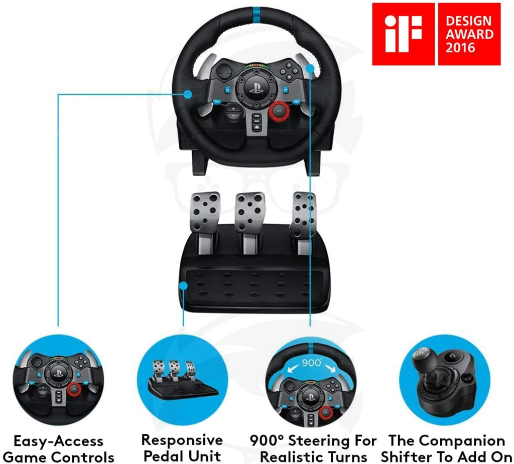 Logitech G29 Driving Force Gaming Racing Wheel with Responsive Pedals