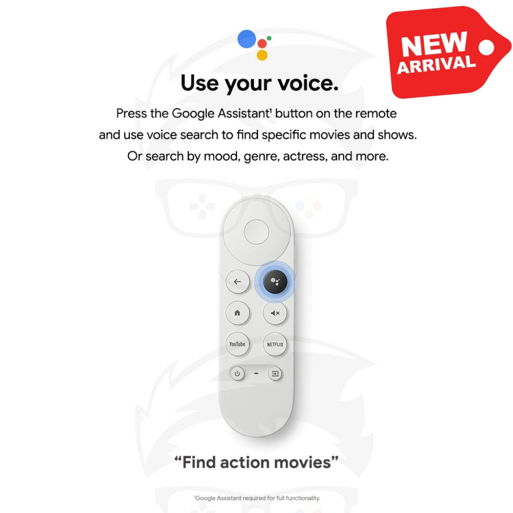 Chromecast with Google TV - Streaming Entertainment in 4K HDR - Snow