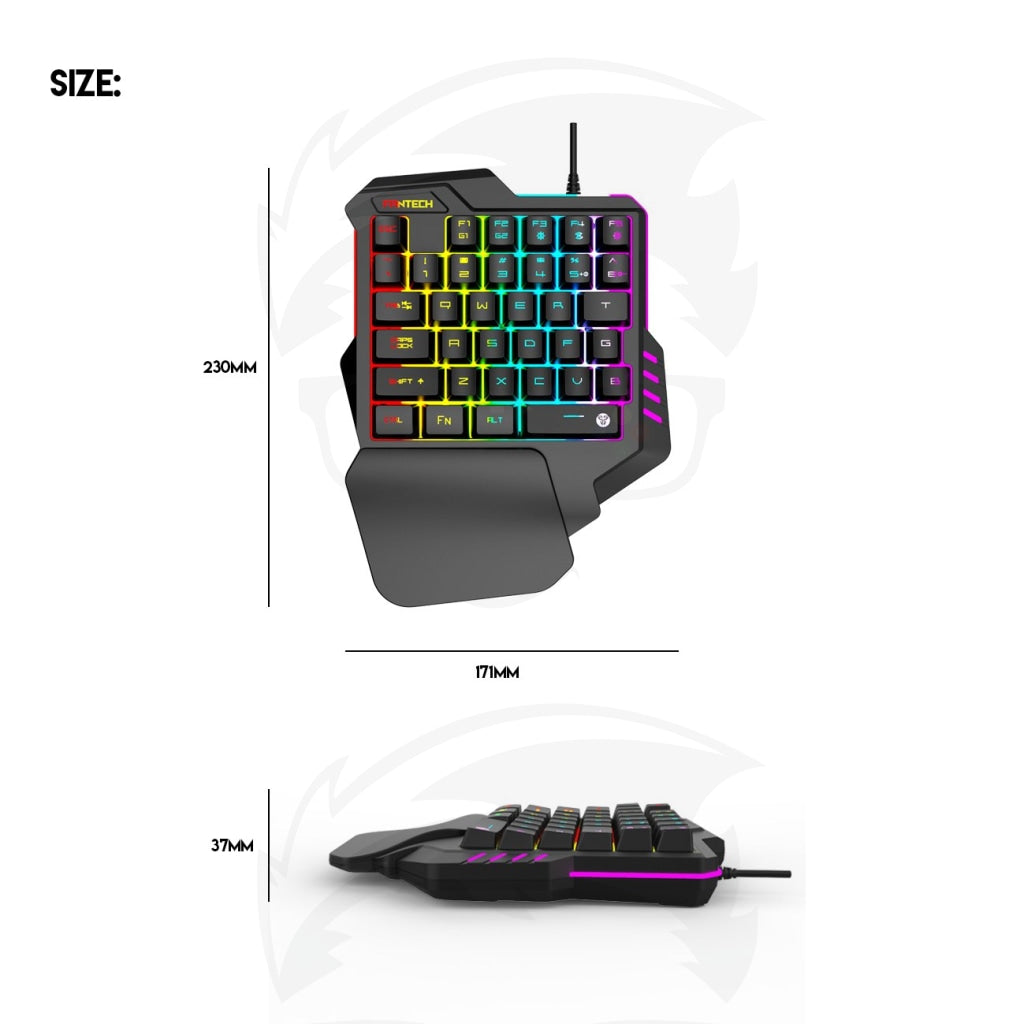 Fantech K512 Archer One-Handed Rgb Gaming Keyboard