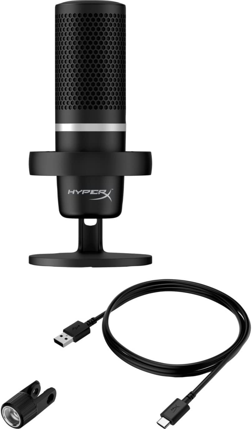 HyperX DuoCast - USB Microphone (Black) - RGB Lighting