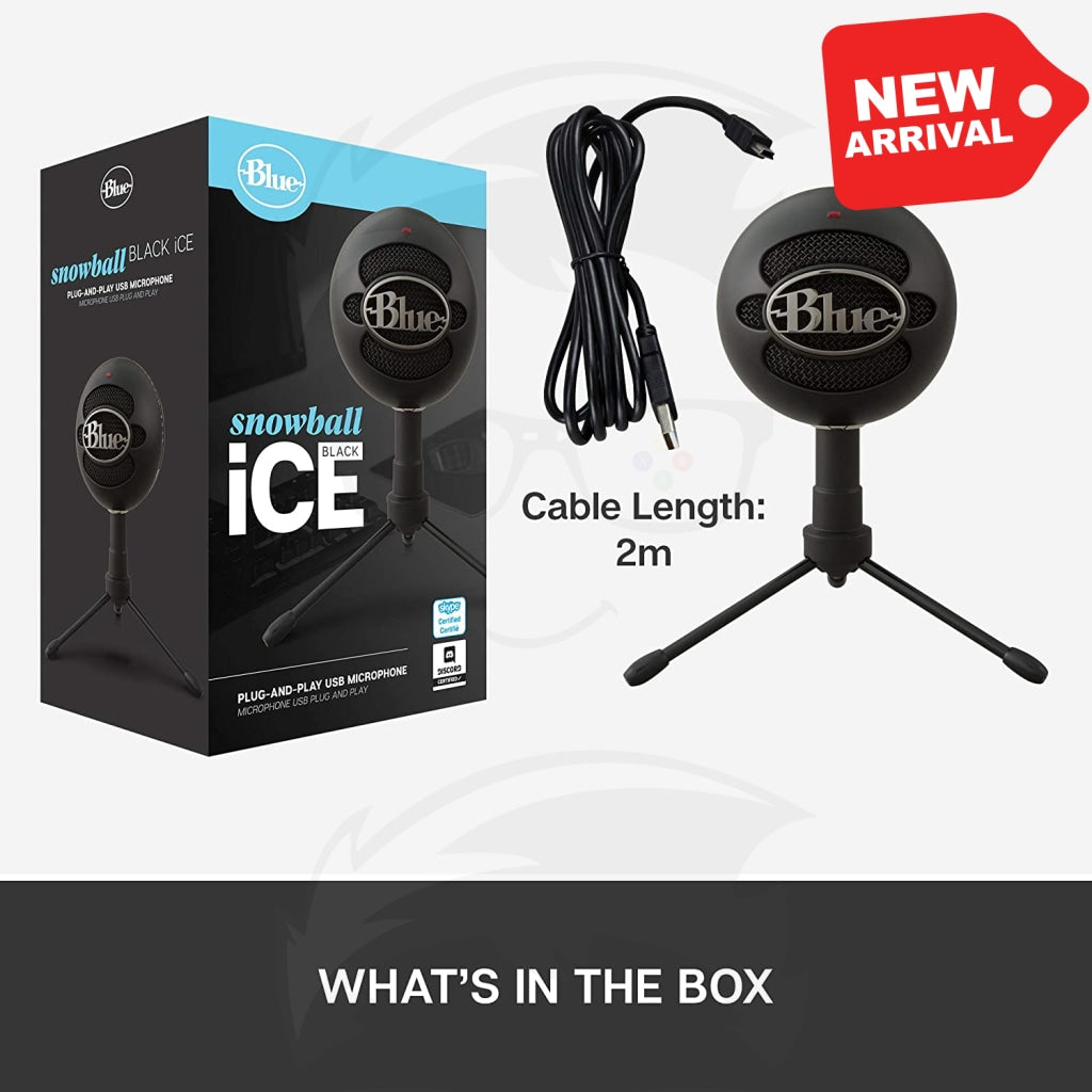 Blue Snowball iCE USB Mic for Recording and Streaming
