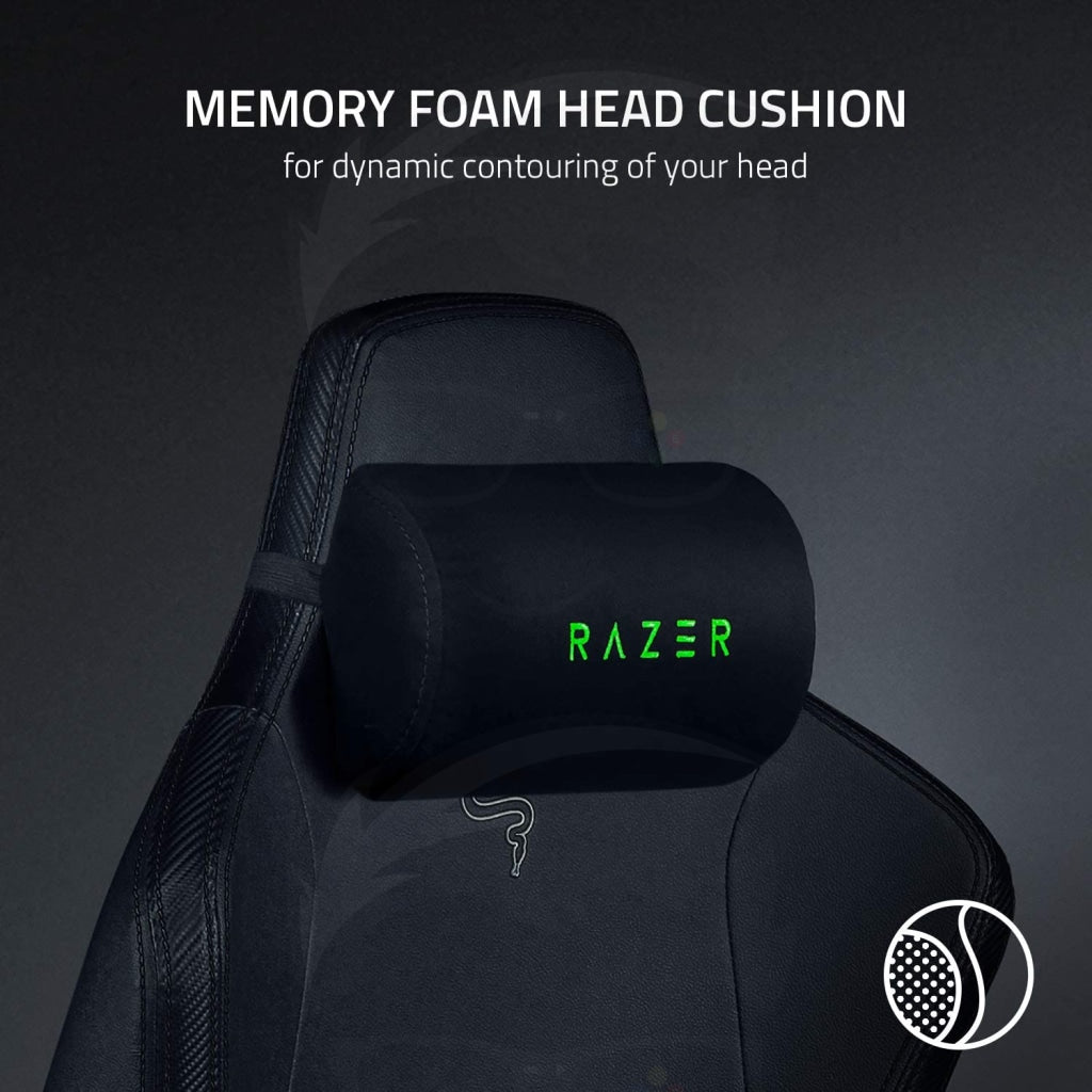 Razer Iskur - Black Gaming Chair with Built-in Lumbar Support