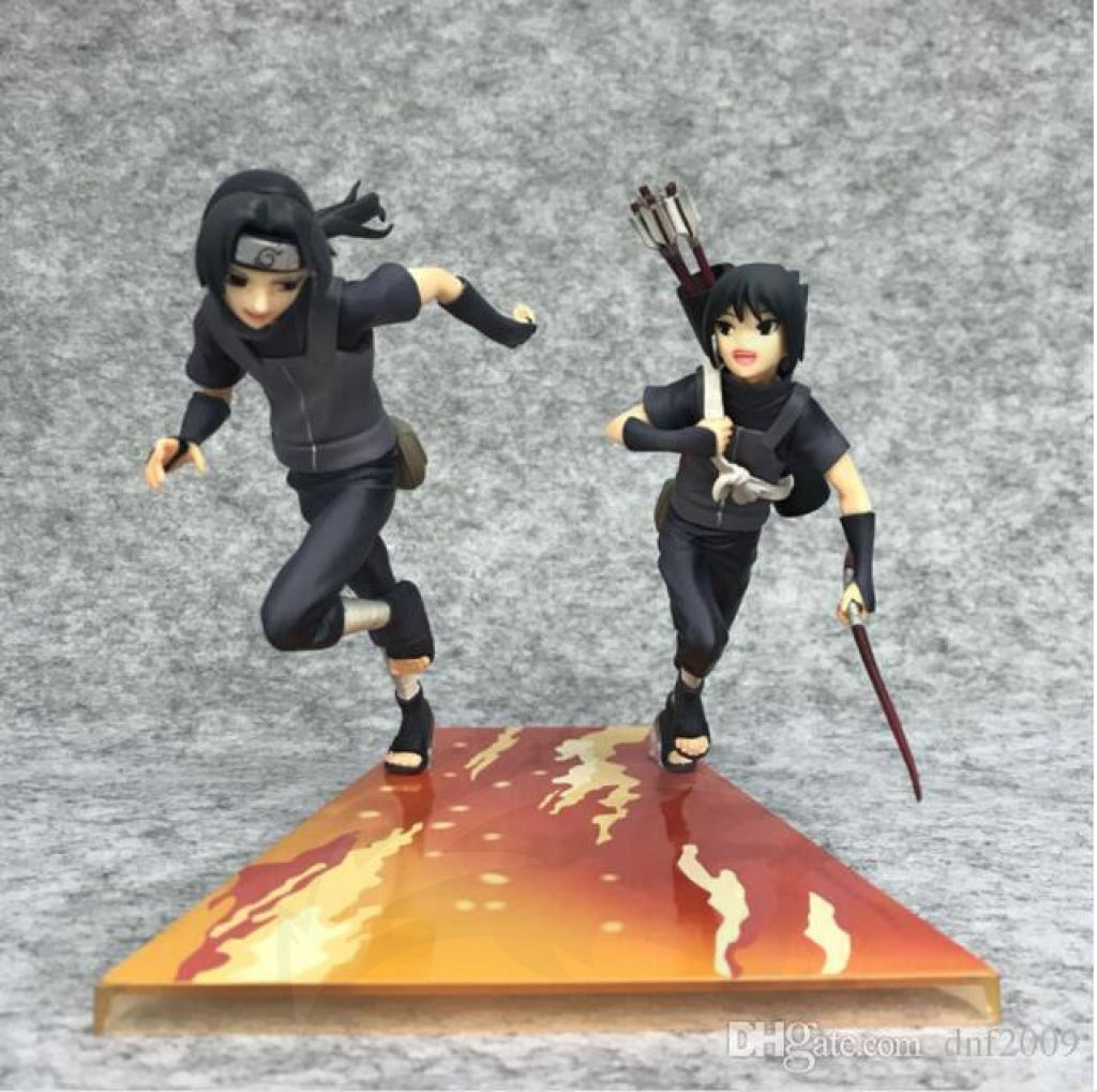 Naruto Junior Uchiha And Sasuke Figure
