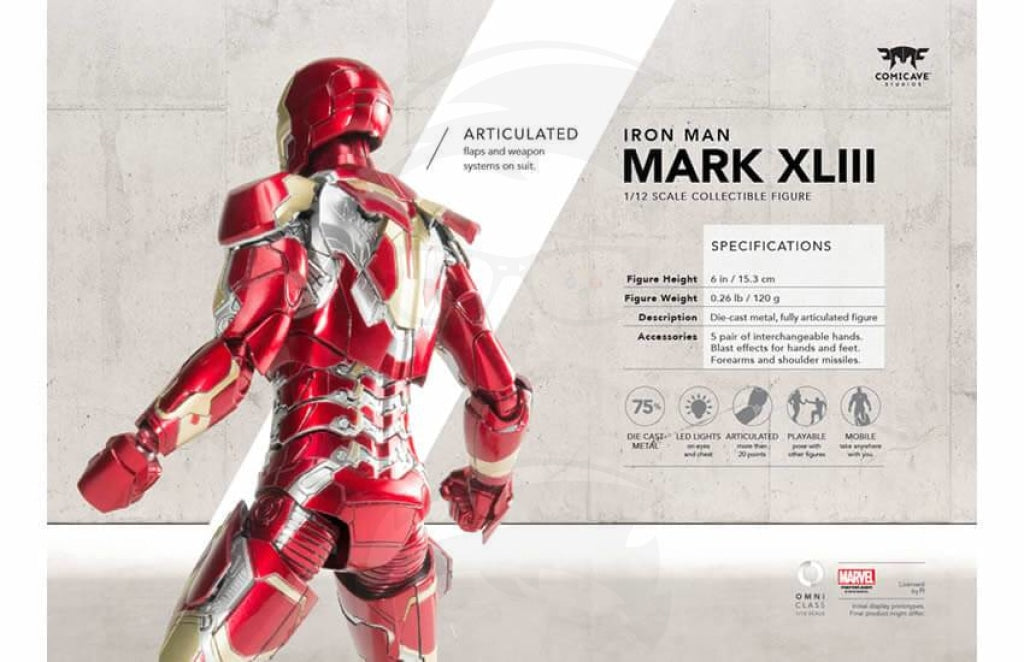 Super Alloy 1/12 Scale Iron Man Mark Xliii