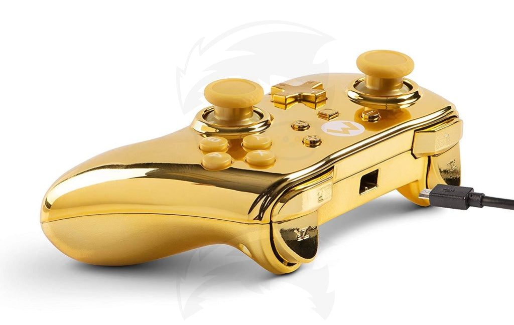 Wired Controller Chrome Gold Mario - Switch