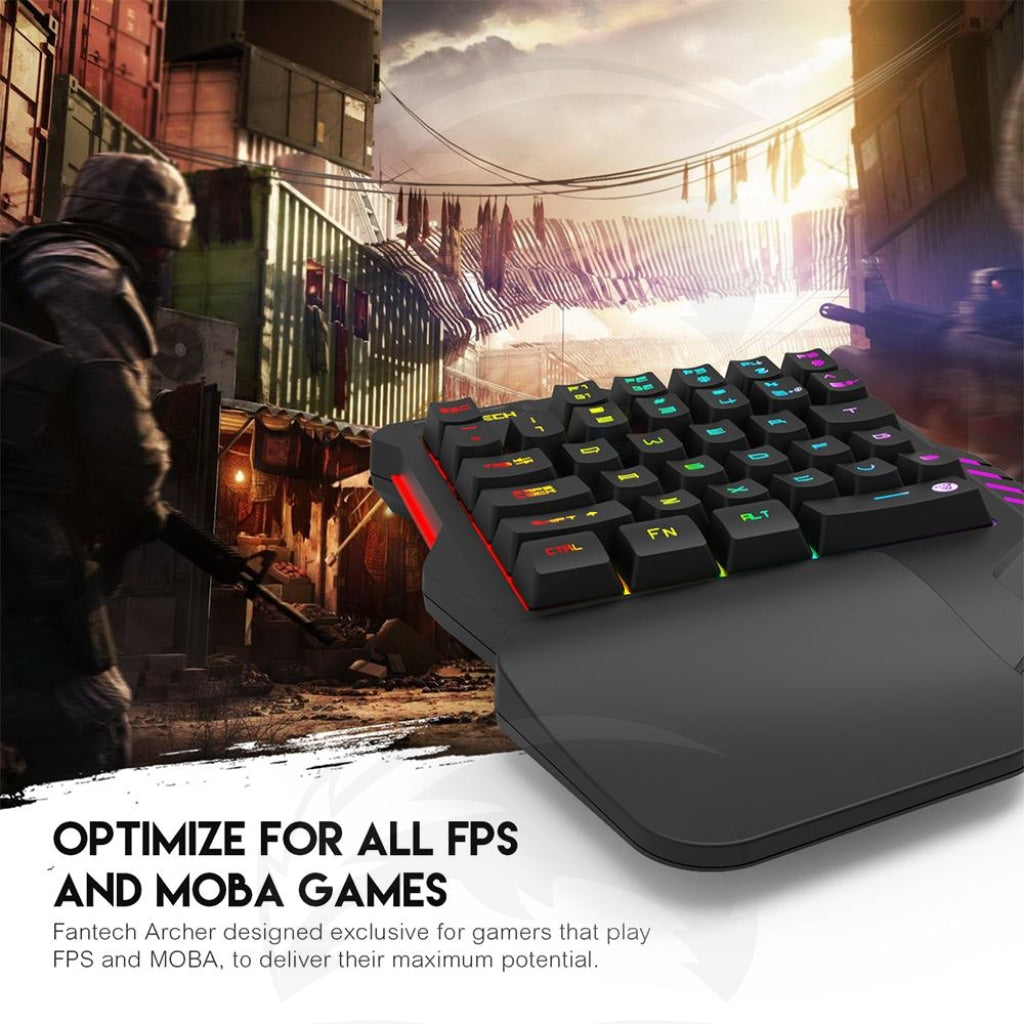 Fantech K512 Archer One-Handed Rgb Gaming Keyboard