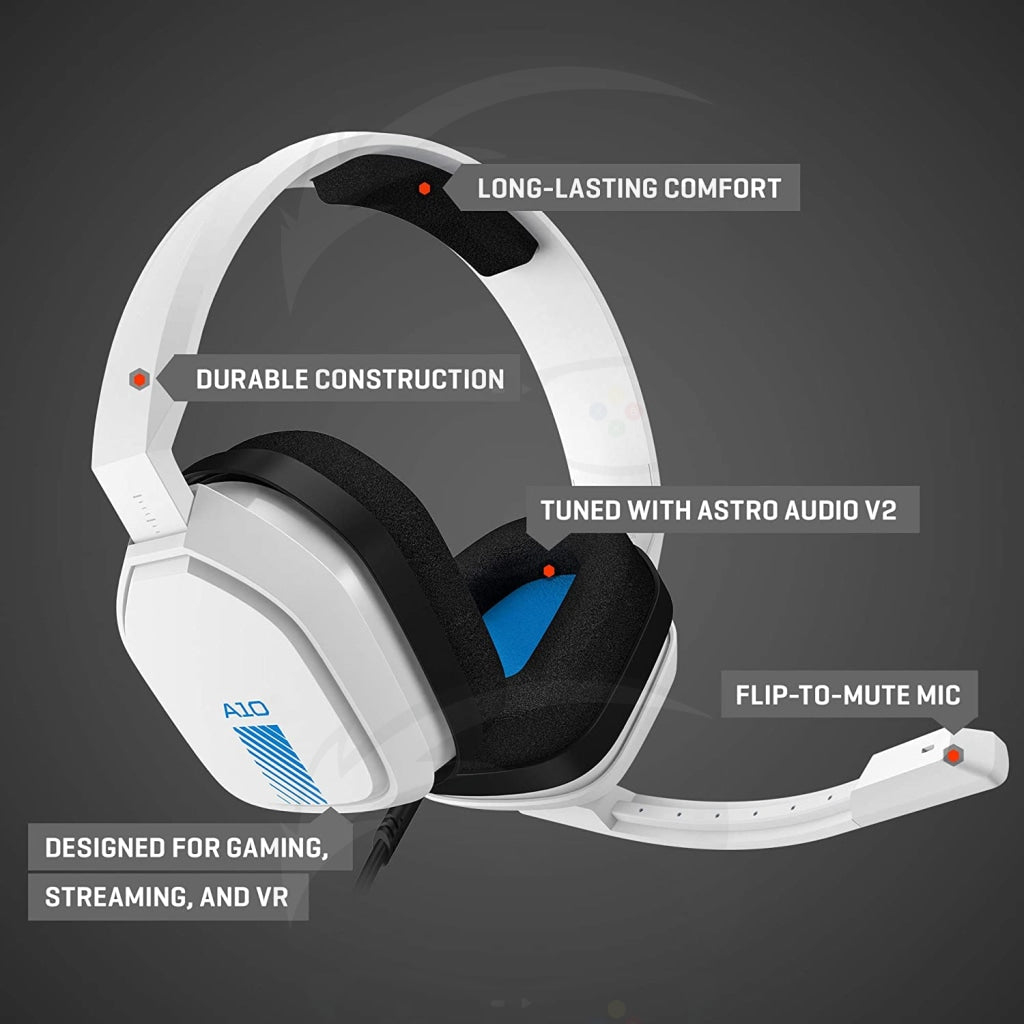 ASTRO Gaming A10 Wired Gaming Headset White