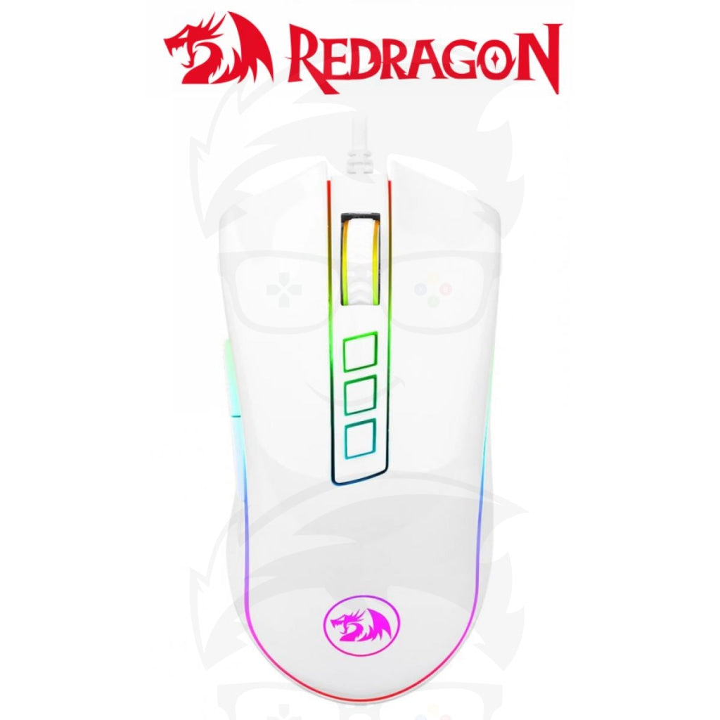 Redragon M711 COBRA RGB Gaming Mouse - White