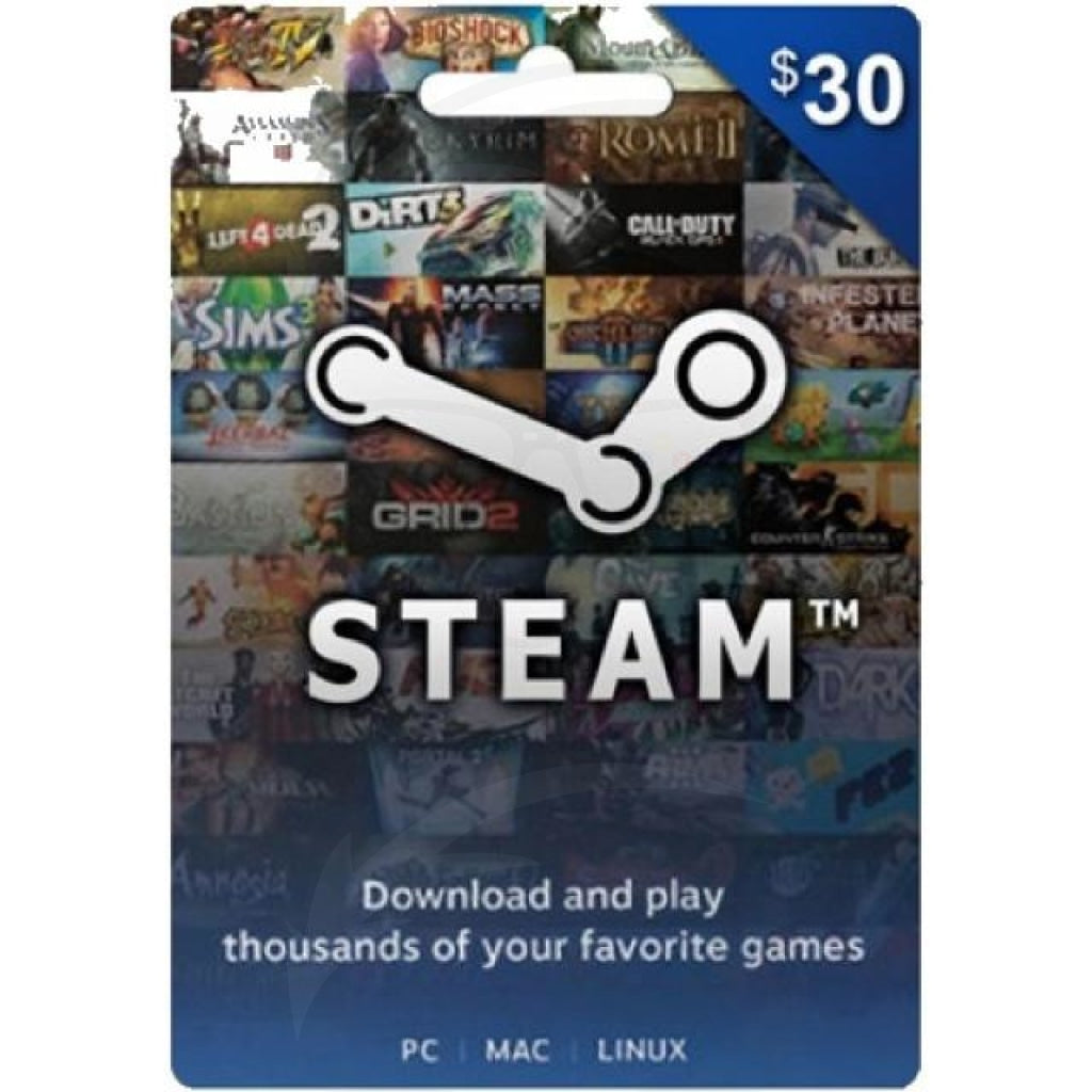 Steam Gift Card 30$