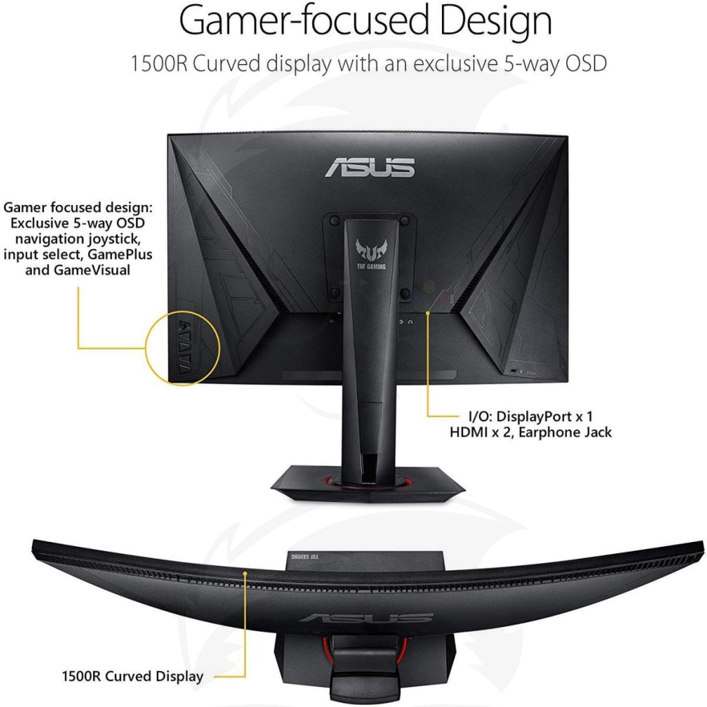 Asus Tuf Vg27Vq 27 Fhd 165Hz Freesync Curved Gaming