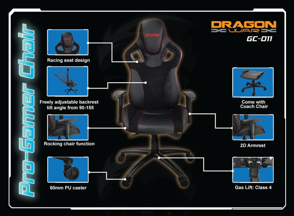 DRAGON WAR  GC-011 Pro Gaming Chair