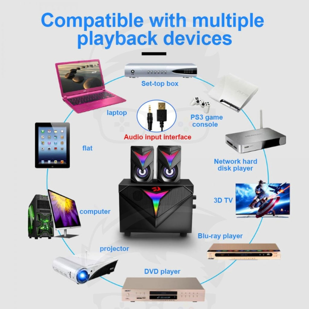 Redragon GS700 Toccata Stereo Surround RGB 2.1 SPEAKER