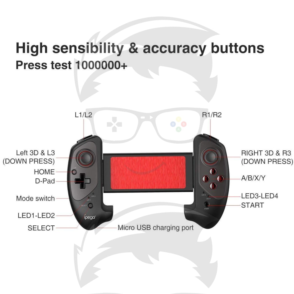 Ipega Retractable Wireless Controller