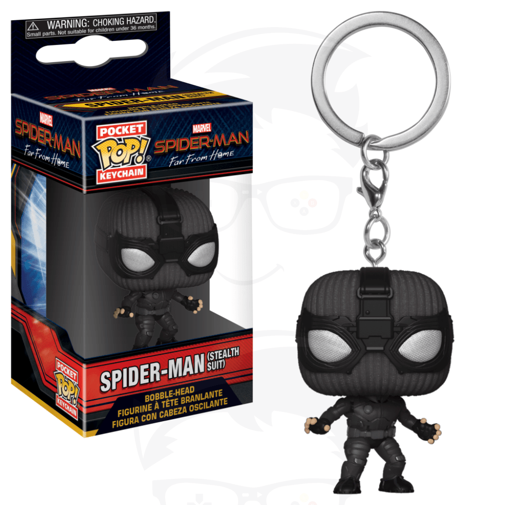 Pocket Pop! Keychain:  Spiderman Far From Home - Spiderman (Stealth Suit)