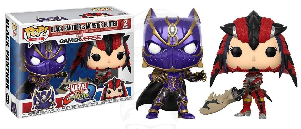 POP! Games: Marvel vs Capcon - Black Panther vs Monster Hunter